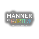 Männer im Garten logo